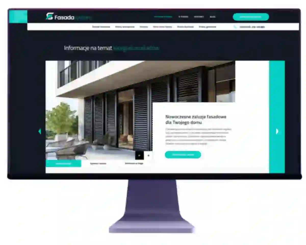 nowa strona internetowa dla firmy fasada system projekt i wykonanie exponet bielsko biala